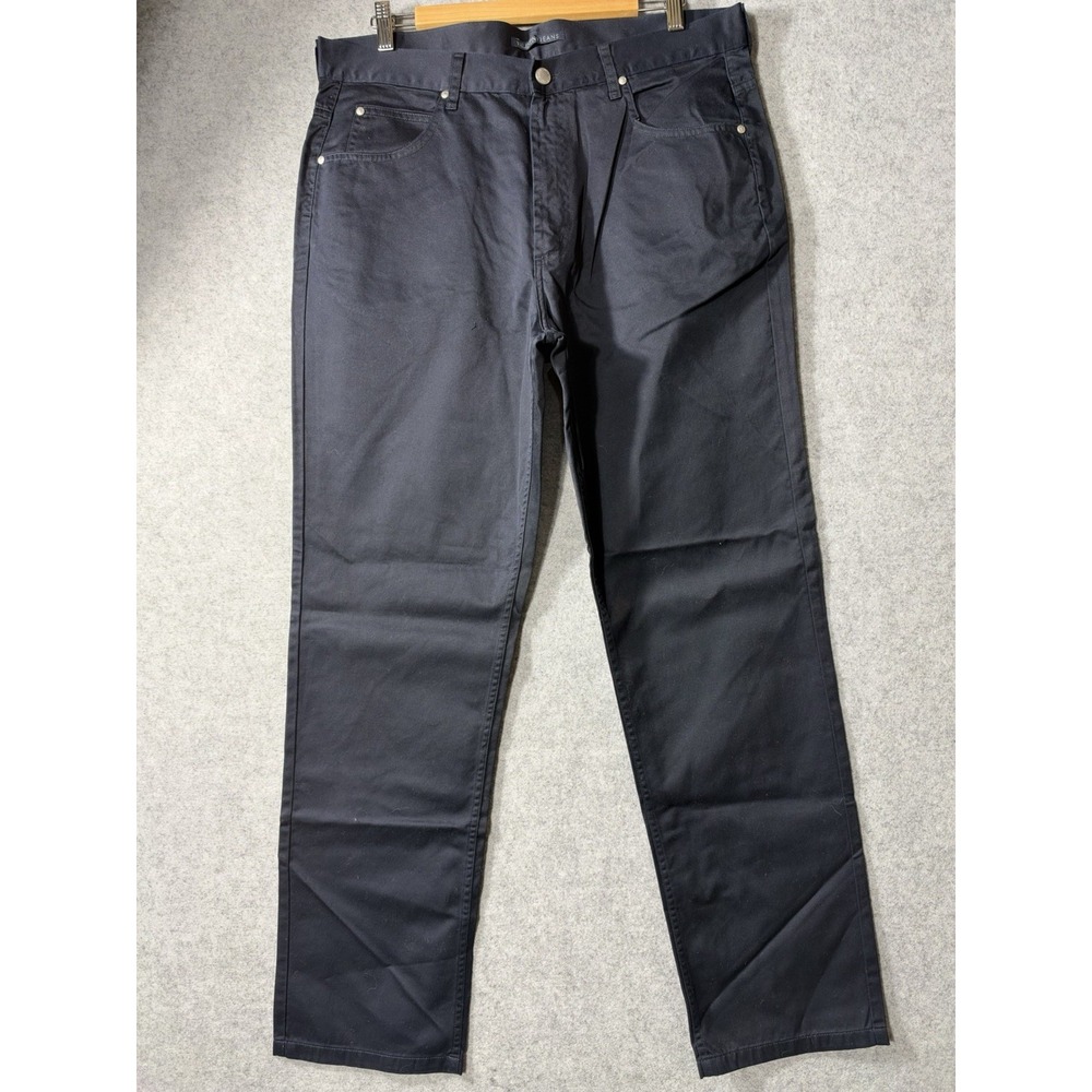 Vintage 90s Valentino Jeans Black Cotton Pants Mens 32 NWT Hemmond Italy NOS